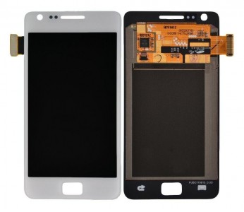 Lcd With Touch Screen For Samsung Galaxy S2 Function White By - Maxbhi Com