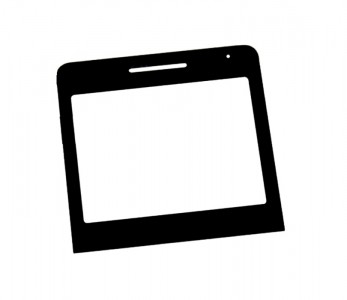 Replacement Front Glass For Motorola Brea Ex119 White Black By - Maxbhi.com