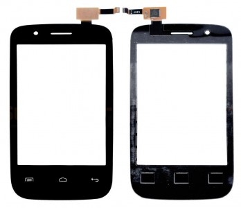 Touch Screen Digitizer For Intex Cloud X5 Black By - Maxbhi Com