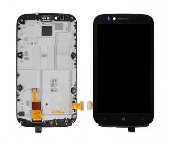 Lcd With Touch Screen For Nokia Lumia 822 Black By - Maxbhi Com