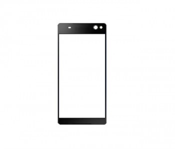 Replacement Front Glass For Sony Xperia C6 Black By - Maxbhi Com