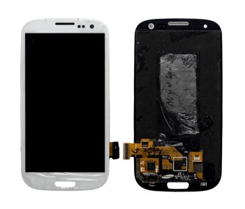 Lcd With Touch Screen For Samsung I9300 Galaxy S Iii White By - Maxbhi Com