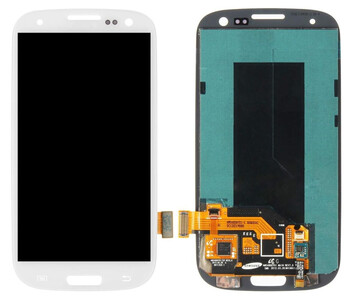 Lcd With Touch Screen For Samsung Galaxy S Iii I747 White By - Maxbhi Com