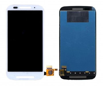 Lcd With Touch Screen For Motorola Moto E Dual Sim Xt1022 White By - Maxbhi Com