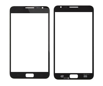 Replacement Front Glass For Samsung Galaxy Note N7005 Black By - Maxbhi Com