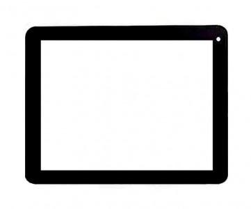 Replacement Front Glass For Hcl Me U2 Black By - Maxbhi.com