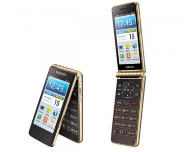 LCD with Touch Screen for Samsung I9230 Galaxy Golden - Black