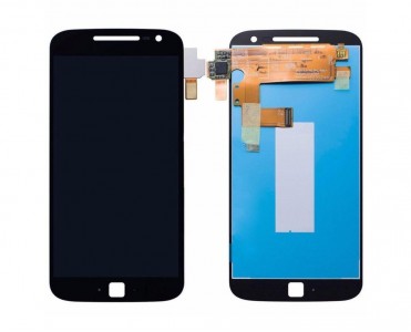 Lcd With Touch Screen For Moto G4 Plus 32gb Black By - Maxbhi Com
