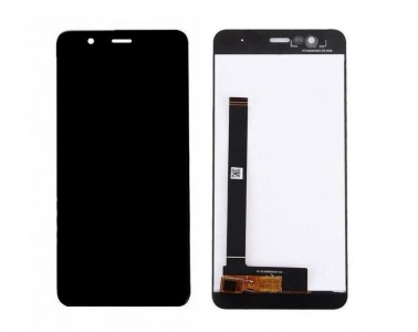Lcd With Touch Screen For Asus Zenfone Pegasus 3 16gb Black By - Maxbhi Com