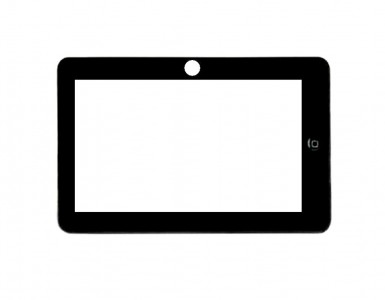 Replacement Front Glass For Microtab Mt500 White By - Maxbhi.com
