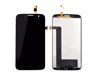 Lcd With Touch Screen For Lenovo A859 Black By - Maxbhi Com