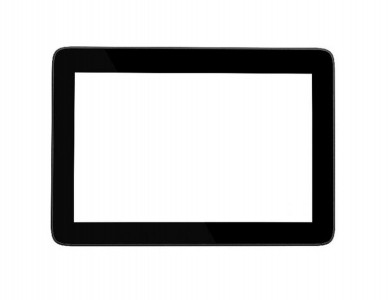 Replacement Front Glass For Hp Omni 10 Black By - Maxbhi.com