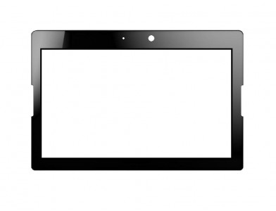 Replacement Front Glass For Blackberry 4g Playbook Hspa Plus White By - Maxbhi.com