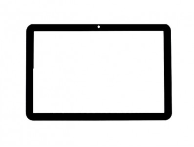 Replacement Front Glass For Motorola Xoom Mz604 Black By - Maxbhi.com