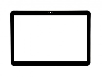 Replacement Front Glass For Samsung P7100 Galaxy Tab 10.1v Black By - Maxbhi.com
