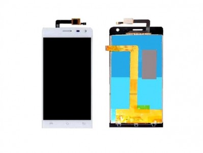 Lcd With Touch Screen For Lava Iris Fuel 50 White By - Maxbhi Com