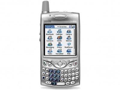 LCD with Touch Screen for Palm Treo 600 - Silver