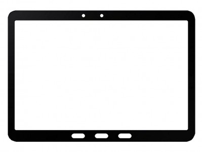 Replacement Front Glass For Samsung Galaxy Tab Active 4 Pro Black By - Maxbhi Com