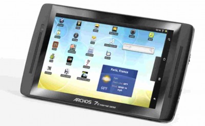 LCD with Touch Screen for Archos 70 Internet Tablet - Black