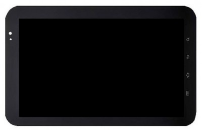 Lcd With Touch Screen For Samsung Galaxy Tab Cdma P100 Black By - Maxbhi Com