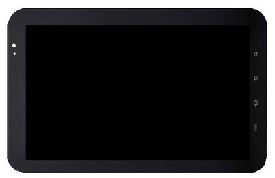 Lcd With Touch Screen For Samsung Galaxy Tab Cdma P100 Black By - Maxbhi Com
