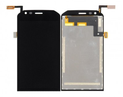 Lcd With Touch Screen For Cat S40 White By - Maxbhi Com