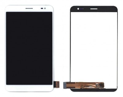 Lcd With Touch Screen For Huawei Mediapad X1 White By - Maxbhi Com