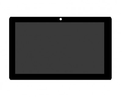 Lcd With Touch Screen For Lava Etab Z7h Black By - Maxbhi.com