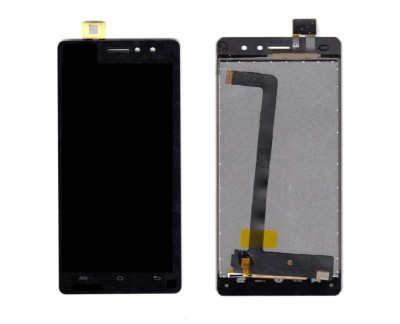 Lcd With Touch Screen For Lava X11 Black By - Maxbhi Com
