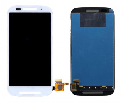 Lcd With Touch Screen For Motorola Moto E Dual Tv Xt1025 With Digital Tv White By - Maxbhi Com