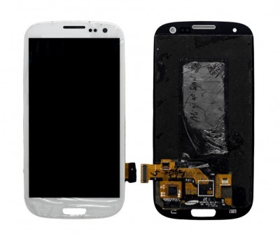Lcd With Touch Screen For Samsung I9300 Galaxy S Iii White By - Maxbhi Com