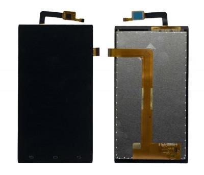 Lcd With Touch Screen For Micromax Canvas Juice 2 Aq5001 Grey By - Maxbhi Com