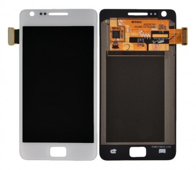 Lcd With Touch Screen For Samsung Galaxy S2 Function White By - Maxbhi Com