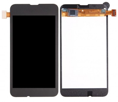 Lcd With Touch Screen For Nokia Lumia 530 Black By - Maxbhi Com