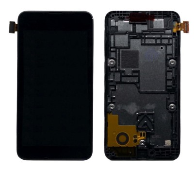 Lcd With Touch Screen For Nokia Lumia 530 Dual Simgrey By - Maxbhi Com