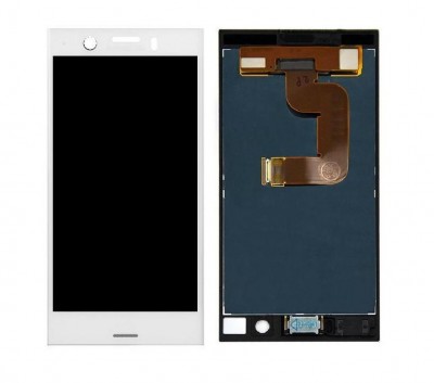 Lcd With Touch Screen For Sony Xperia Xz1 Compact White By - Maxbhi Com