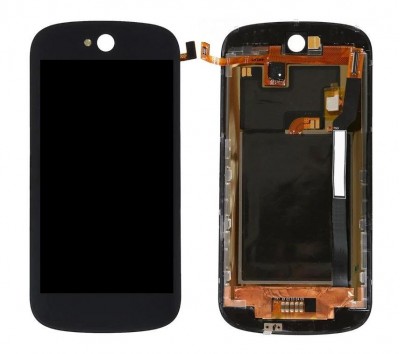 Lcd With Touch Screen For Yota Yotaphone 2 Black By - Maxbhi Com