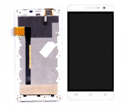Lcd With Touch Screen For Intex Cloud Crystal 2 5d White By - Maxbhi Com