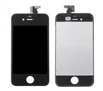 Lcd With Touch Screen For Apple Iphone 4s Black By - Maxbhi Com