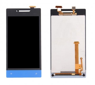 Lcd With Touch Screen For Htc Windows Phone 8s Blue By - Maxbhi Com