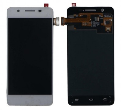 Lcd With Touch Screen For Micromax Canvas Hue Aq5000 White By - Maxbhi Com