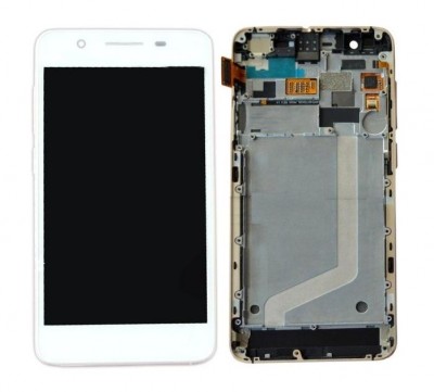 Lcd With Touch Screen For Micromax Canvas Knight 2 E471 White By - Maxbhi Com