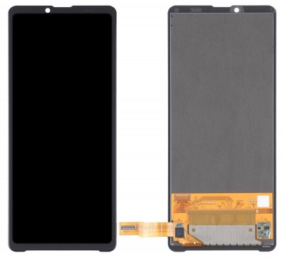 Lcd With Touch Screen For Sony Xperia 10 Iii Black By - Maxbhi Com