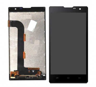 Lcd With Touch Screen For Intex Cloud String V2 Silver By - Maxbhi Com