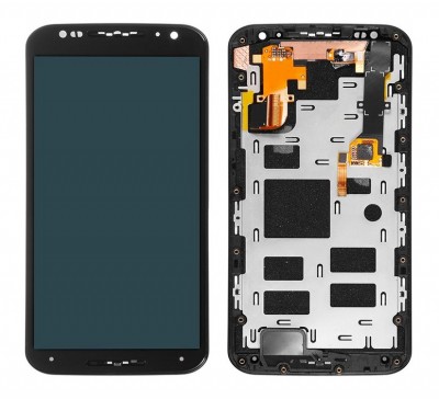 Lcd With Touch Screen For Motorola Moto X 2014 Black By - Maxbhi Com