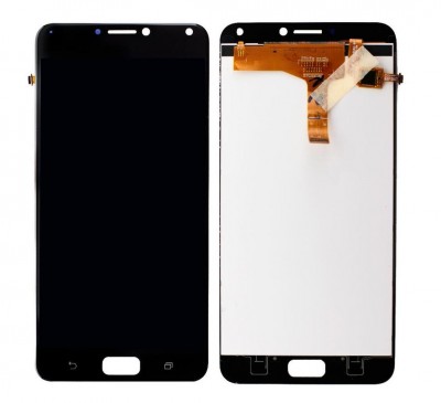 Lcd With Touch Screen For Asus Zenfone 4 Max Black By - Maxbhi Com