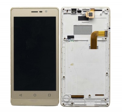 Lcd With Touch Screen For Intex Aqua Secure Gold By - Maxbhi Com