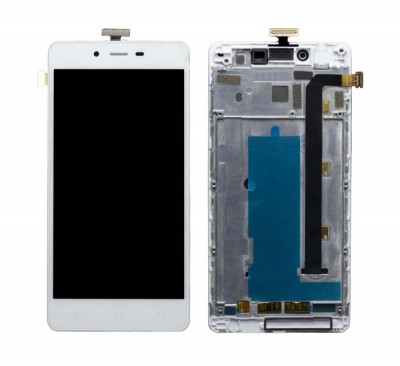 Lcd With Touch Screen For Gionee Marathon M3 White By - Maxbhi Com