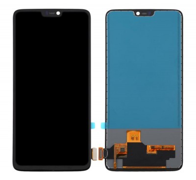 Lcd With Touch Screen For Oneplus 6 Black By - Maxbhi Com