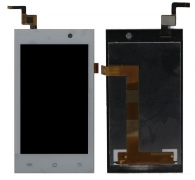 Lcd With Touch Screen For Micromax A093 Canvas Fire White By - Maxbhi Com